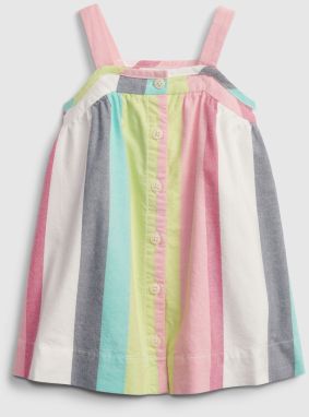 GAP Baby šaty stripe button dress Farebná