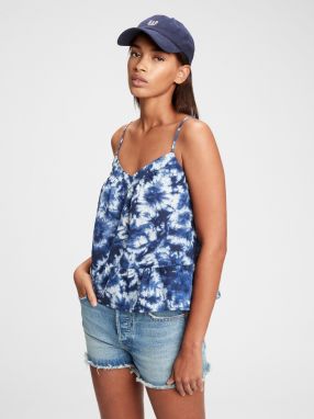 GAP Top peplum swing cami Modrá