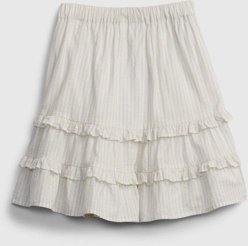 GAP Detská sukňa stripe skirt Biela