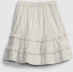 GAP Detská sukňa stripe skirt Biela