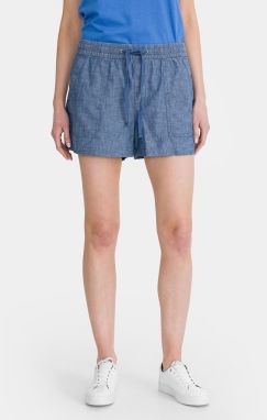 Modré dámské kraťasy GAP pull-on chambray shorts
