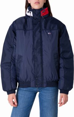 Tmavomodrá dámska bunda Tommy Hilfiger Brand Coll