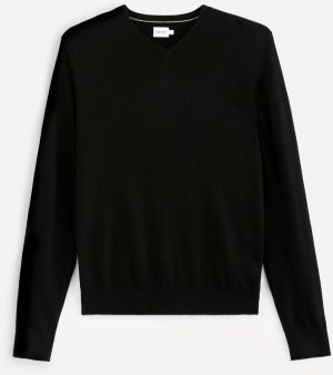 Čierny basic sveter Celio Sebase