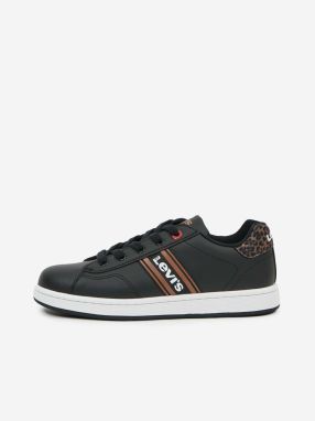 Hnedo-čierne chlapčenské tenisky Levi's® Brandon Lace