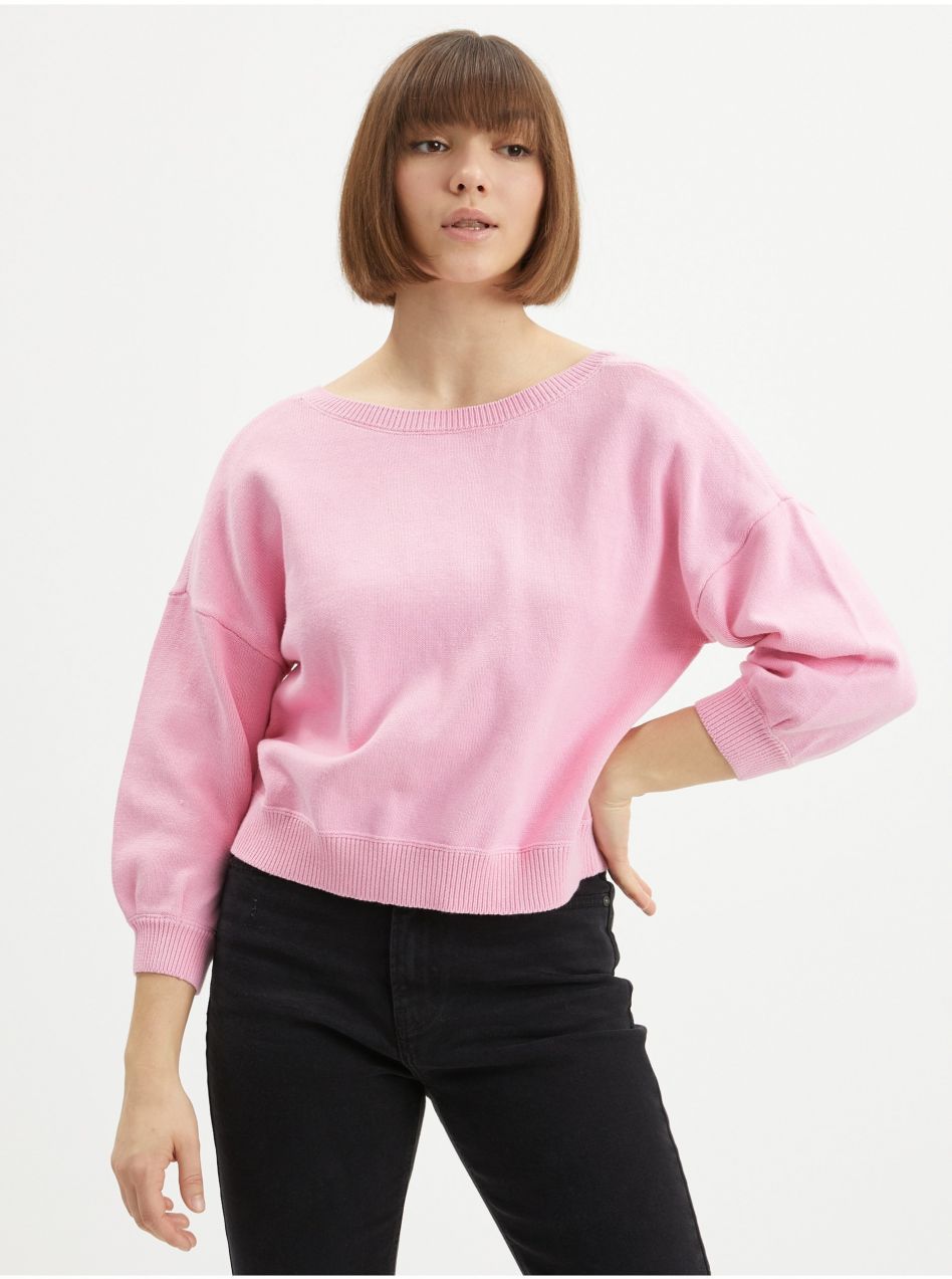 Ružový sveter VERO MODA Ayla