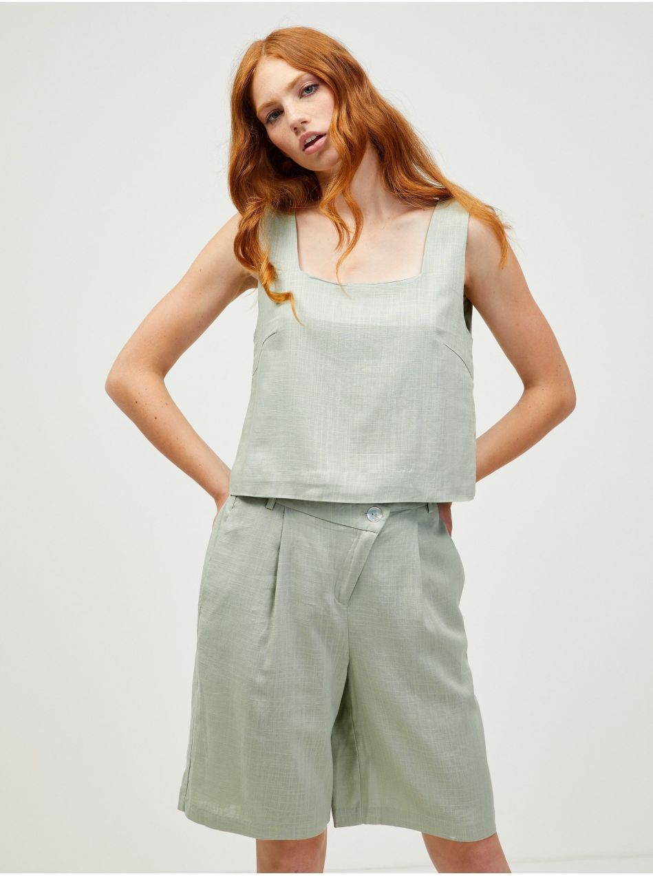 Tielka pre ženy VERO MODA - svetlozelená