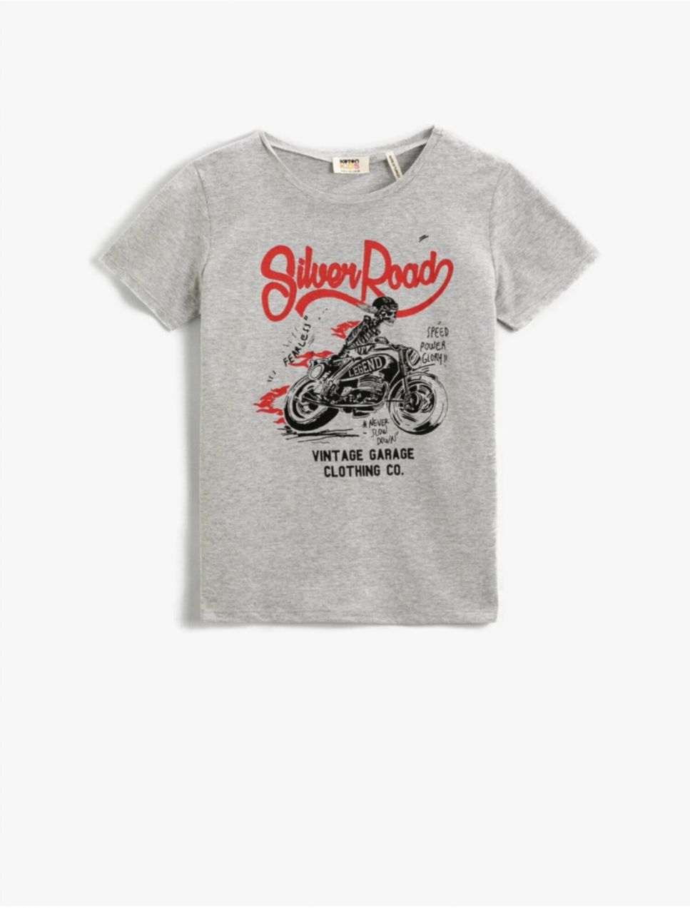 Koton Motorcycle Printed Short Sleeve T-Shirt