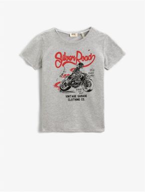 Koton Motorcycle Printed Short Sleeve T-Shirt