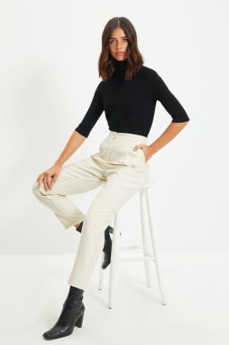 Trendyol Stone Plain Woven Trousers