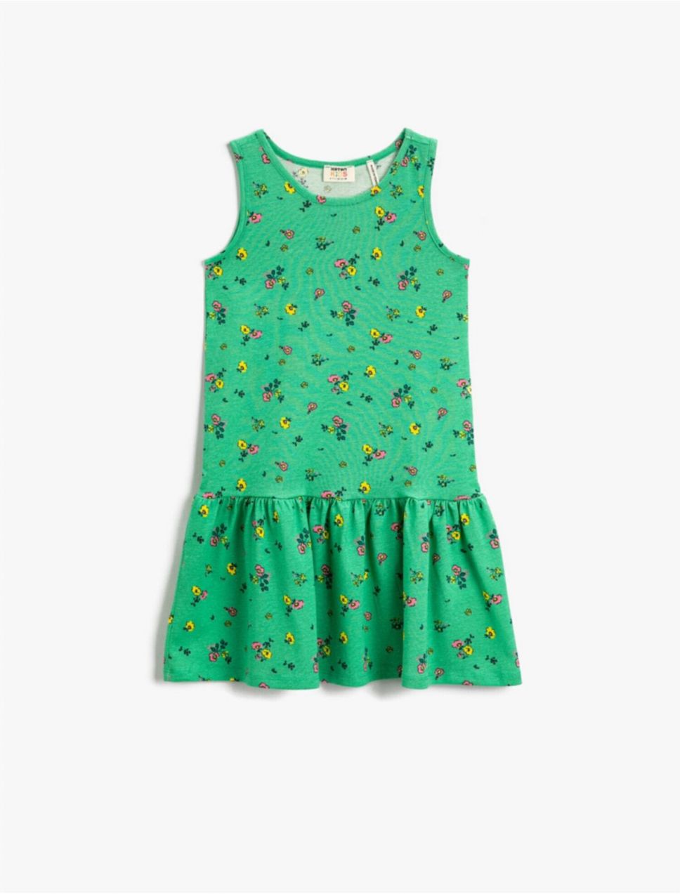 Koton Girl's Floral Sleeveless Dress Cotton