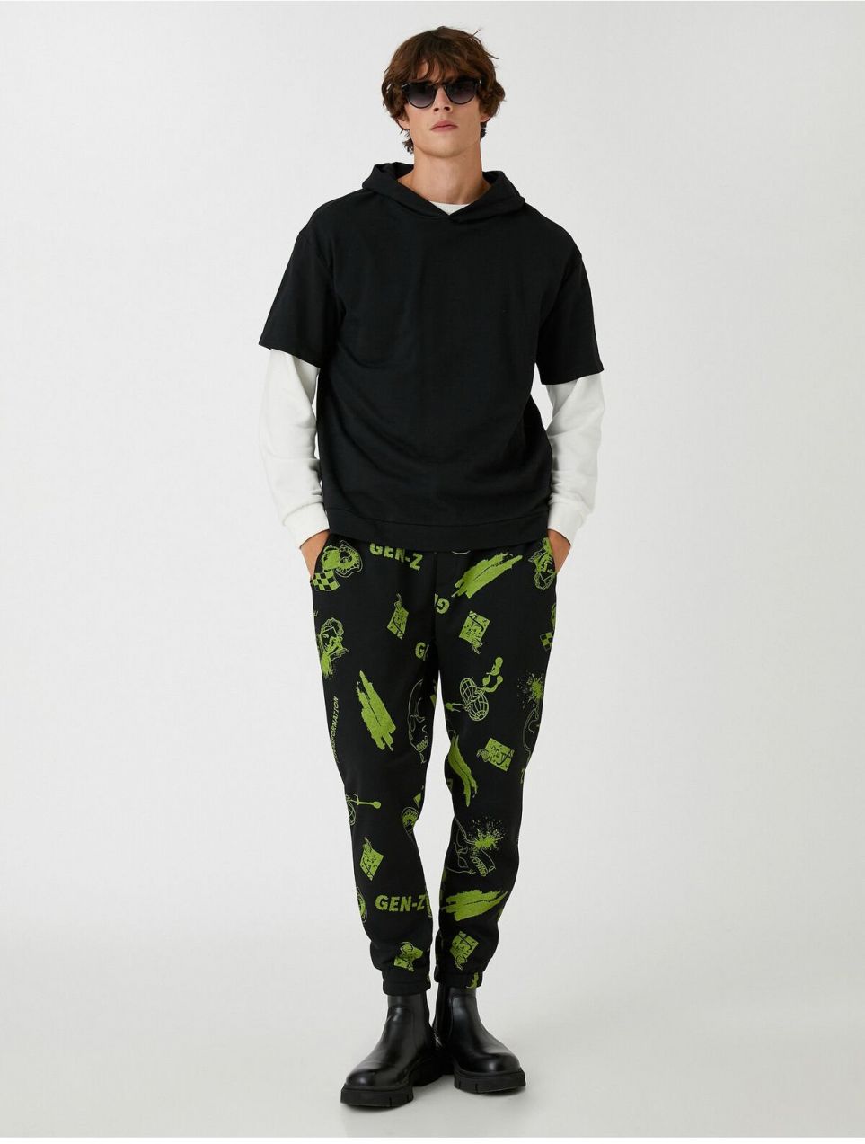 Koton Skull-Printed Jogger Sweatpants