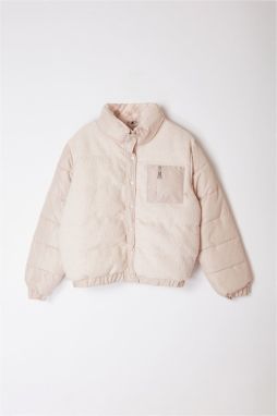 Trendyol Curve Ecru Regular Fit Pocket Detailed Boucle Coat