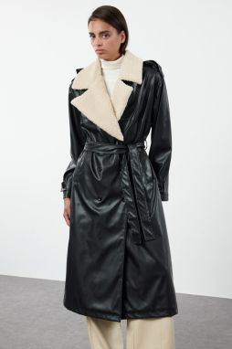 Trendyol Black Oversize Trench Coat