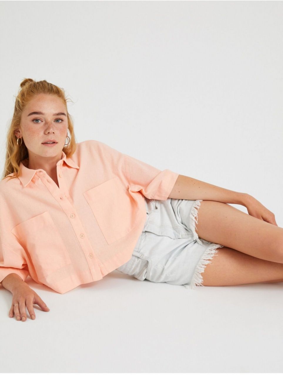 Koton Women's Pink Shirts Ss