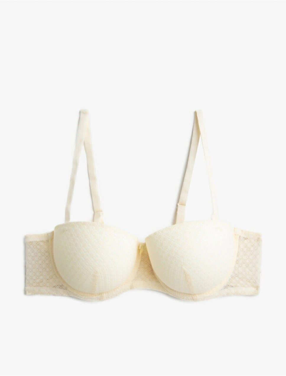 Koton Strapless Push Up Bra Supported Padded Covered Underwire