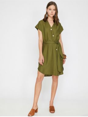 Koton Women's Button Detailed Dress