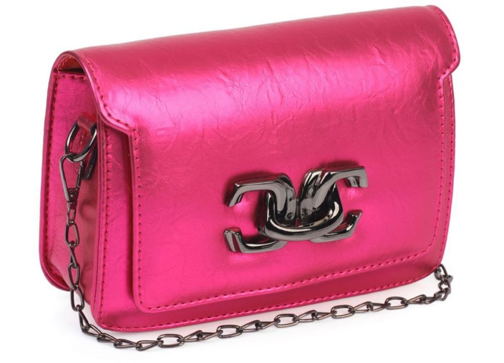 Capone Outfitters Zaratogo Women's Metallic Fuchsia Bag