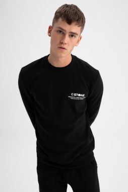 DEFACTO Slim Fit Crew Neck Printed Sweatshirt