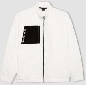DEFACTO Fit Oversize Fit Fleece Cardigan