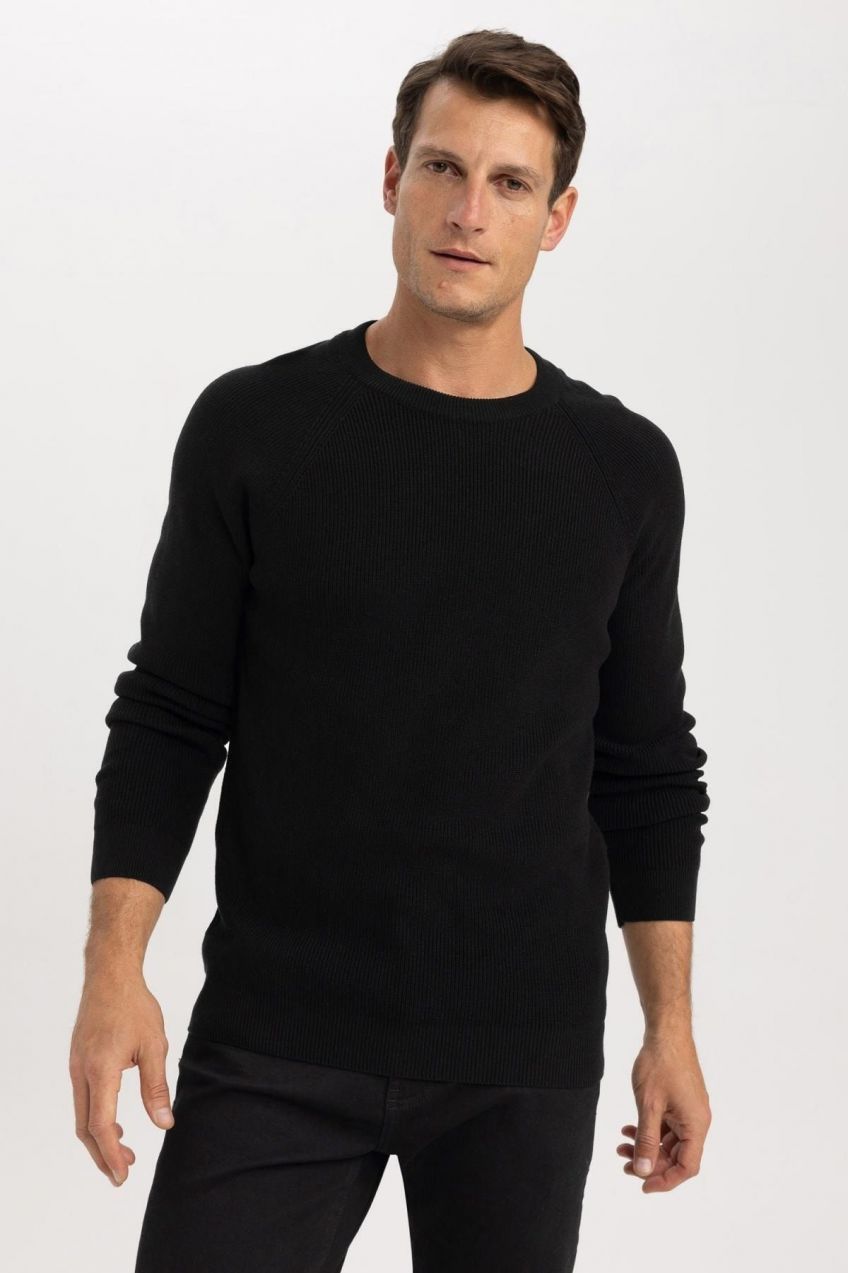 DEFACTO Standard Fit Crew Neck Sweater