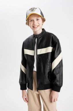 DEFACTO Boys Water Repellent College Collar Bomber Jacket