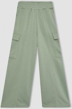 DEFACTO Girl's Wide Leg Cargo Sweatpants