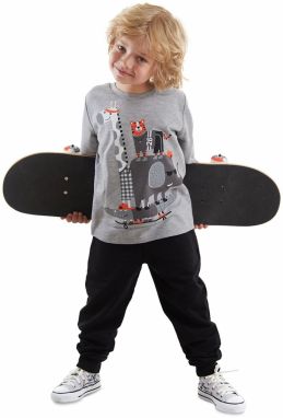 Denokids Animals Team Boys T-shirt Sweatpants Set