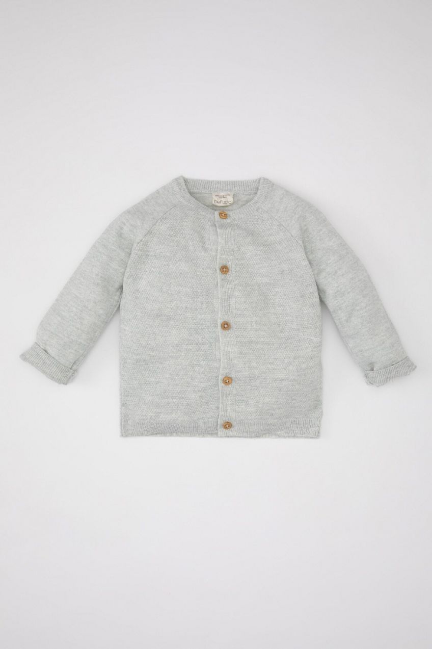 DEFACTO Baby Boy Crew Neck Cardigan