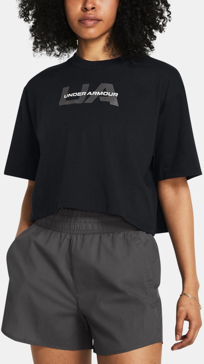 Under Armour Women's T-shirt UA W BOXY CROP BRANDED SS - Ladies