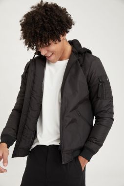 DEFACTO Windproof Water Repellent Slim Fit Hooded Jacket