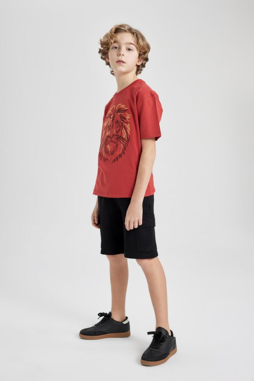 DEFACTO Boy's Cargo Pocket Shorts