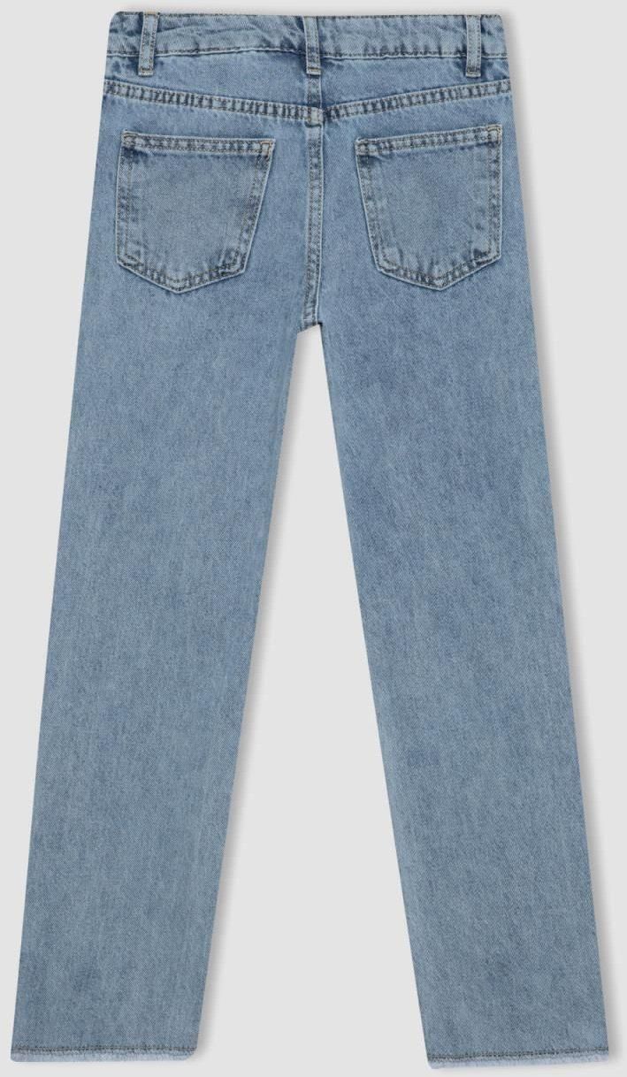 DEFACTO Girls Straight Fit Standard Cuff Jeans