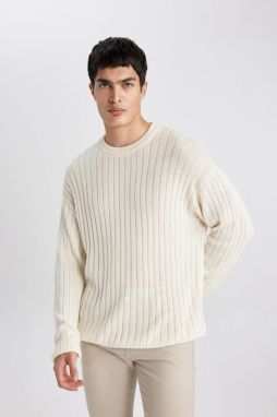 DEFACTO Relax Fit Crew Neck Sweater