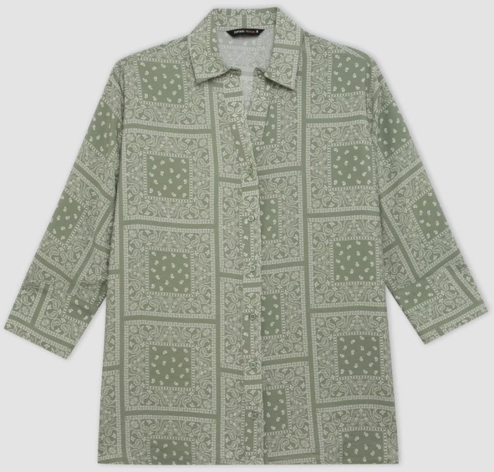 DEFACTO Regular Fit Patterned Half Sleeve Shirt