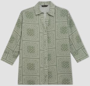 DEFACTO Regular Fit Patterned Half Sleeve Shirt