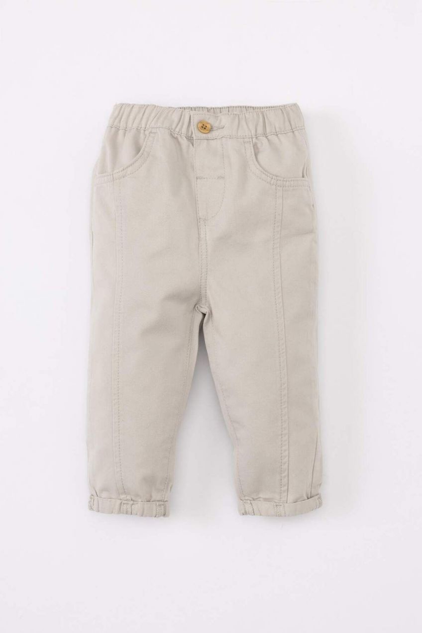 DEFACTO Baby Boy Straight Leg Gabardine Trousers