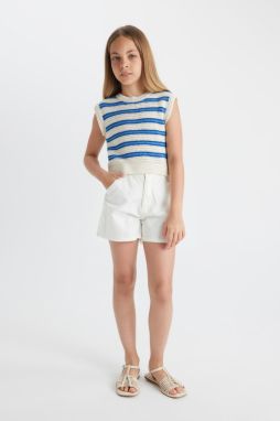 DEFACTO Girl's Cotton Shorts