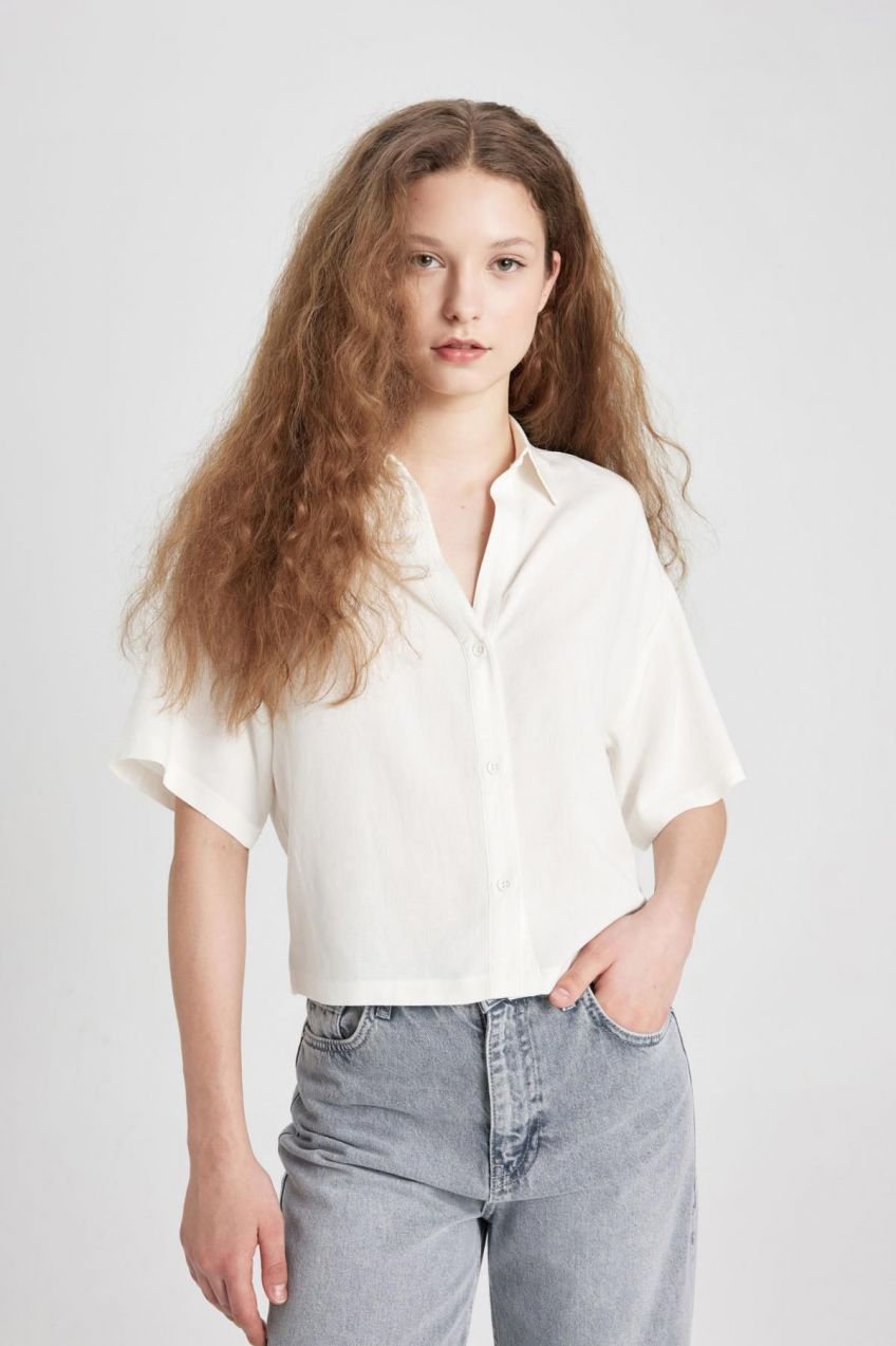 DEFACTO Oversize Fit Short Sleeve Shirt