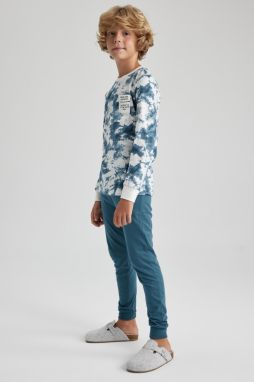 DEFACTO Boy Patterned Long Sleeve Pajama Set