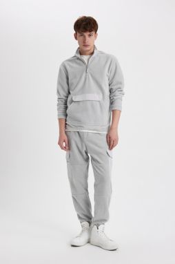 DEFACTO Regular Fit Cargo Pocket Fleece Sweatpants