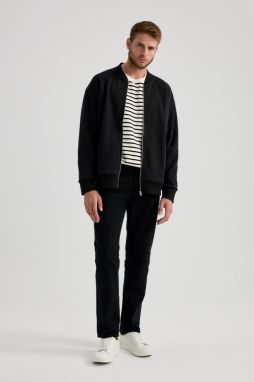 DEFACTO Regular Fit Slim Leg Cotton Trousers
