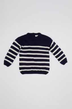 DEFACTO Baby Boy Crew Neck Striped Sweater
