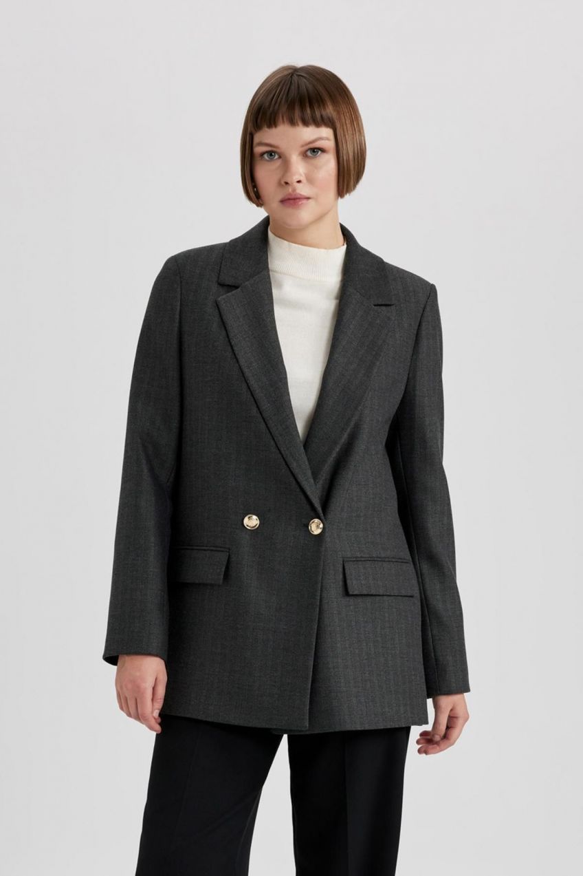 DEFACTO Oversize Fit Blazer Jacket