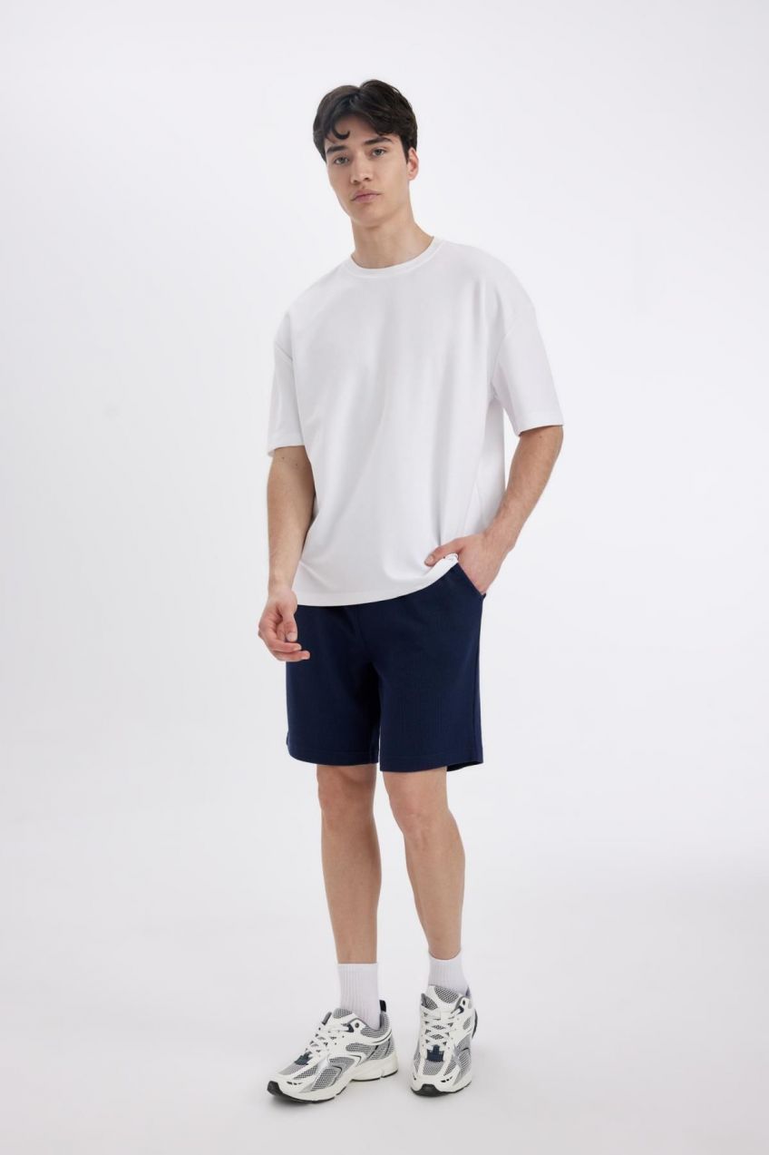 DEFACTO Slim Fit Waffle Shorts