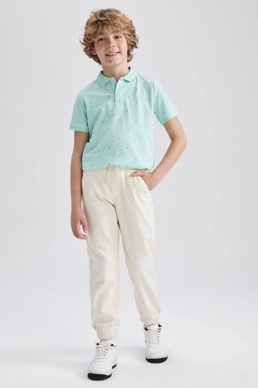 DEFACTO Boy's Jogger Standard Leg Gabardine Trousers