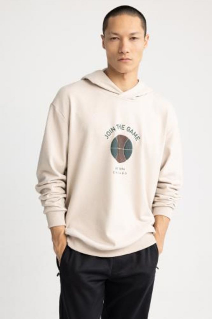DEFACTO Oversize Fit Hooded Sweatshirt