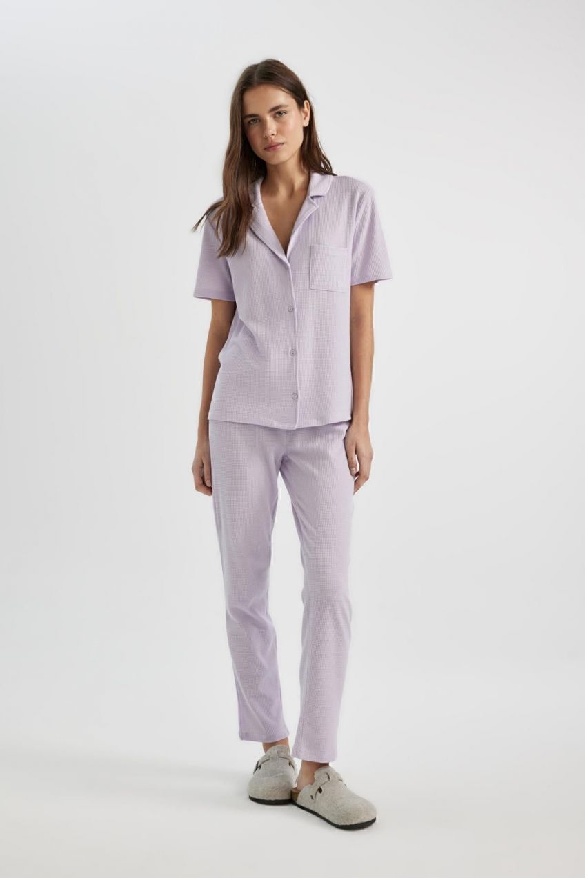 DEFACTO Fall In Love Regular Fit Waffle Casual Pajama Bottoms