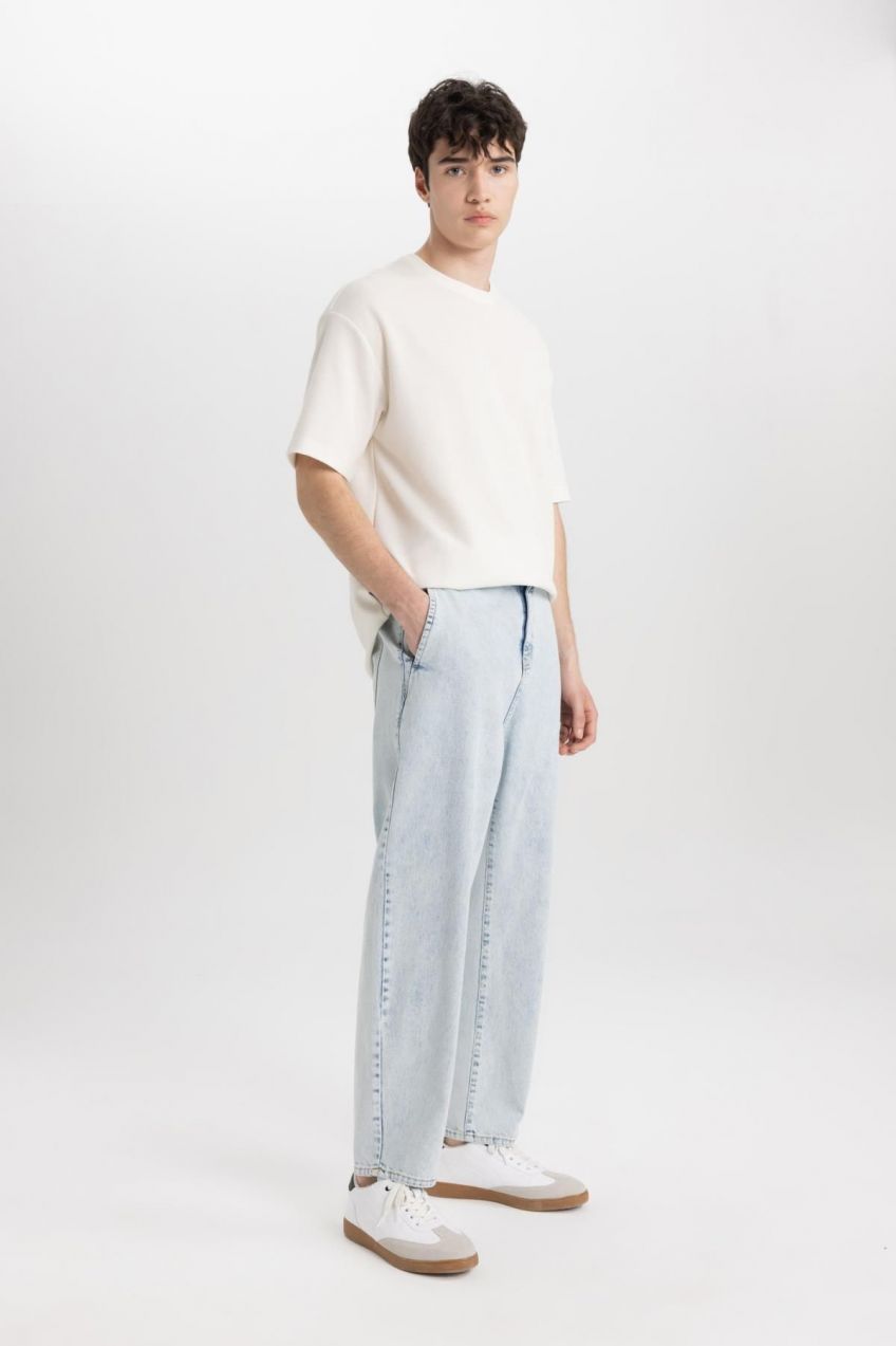 DEFACTO Relaxed Slouchy Fit Skinny Leg Jean Trousers