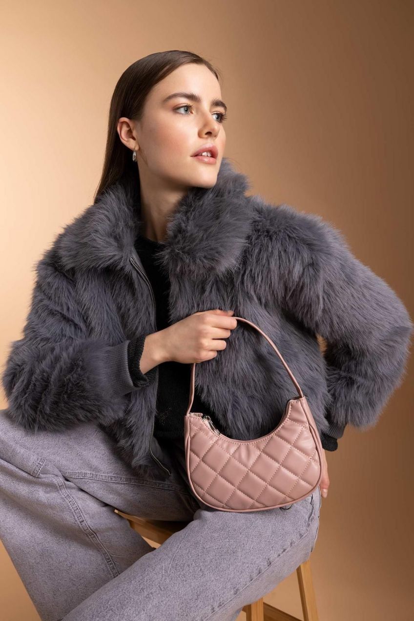 DEFACTO Women's Faux Leather Shoulder Bag