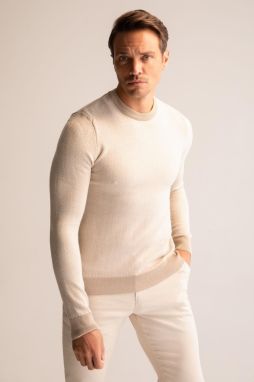 DEFACTO Slim Fit Crew Neck Knitwear Sweater